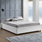 Double bed Circe PU white with storage 150x200cm - Слика 4