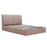 Double bed Violaine fabric beige with storage 160x200cm - Слика 3