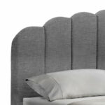 Double bed Tatiana fabric anthracite with storage 160x200cm - Слика 5