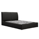Double bed Violaine fabric anthracite with storage 160x200cm - Слика 2