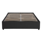 Double bed Circe PU black with storage 150x200cm - Слика 4