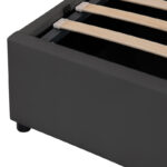 Double bed Circe PU black with storage 150x200cm - Слика 6