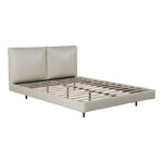 Double bed Jessie floating style led-PU ivory 160x200cm - Слика 3