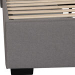 Double bed Veloty fabric dark grey with drawers 150x200cm - Image 5