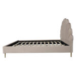 Double bed Felas velvet beige 160x200cm - Image 4
