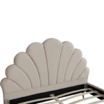 Double bed Felas velvet beige 160x200cm - Image 5