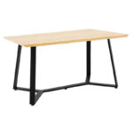 Table Gemma in sonoma-black color 140x80x75cm