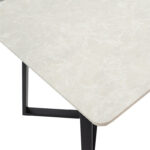 Table Gemma in dark grey marble-black color 160x90x75cm - Слика 4