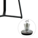 Table Gemma in dark grey marble-black color 160x90x75cm - Слика 5