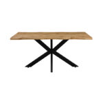 Table Gilman MDF in sonoma--black color 150x90x75cm - Image 2