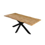 Table Gilman MDF in sonoma--black color 150x90x75cm - Image 3