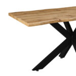 Table Gilman MDF in sonoma--black color 150x90x75cm - Image 4