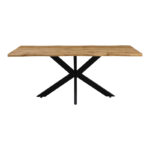 Table Gilman MDF in sonoma-black color 180x90x75cm. - Слика 2
