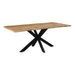 Маса Гилман МДФ во сонома-црна боја 180x90x75 см.