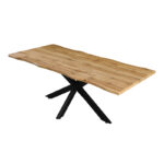Table Gilman MDF in sonoma-black color 180x90x75cm. - Слика 3