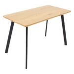 Table Adira MDF in sonoma-black color 120x60x75cm - Слика 3