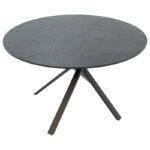 Dinner table Cerco MDF black D120x75cm - Слика 3