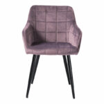 Armchair Jacu rotten apple velvet-metal black legs 62x54x83cm - Image 4