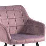 Armchair Jacu rotten apple velvet-metal black legs 62x54x83cm - Image 5