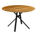 Cerco sonoma mdf table and black metal leg Φ120x75cm
