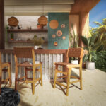 Bar stool Ridley wood-pu natural - Слика 2