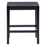 Stool Ridley wood-pu black 51x34x61.5cm - Image 2