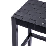 Stool Ridley wood-pu black 51x34x61.5cm - Image 4