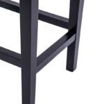 Stool Ridley wood-pu black 51x34x61.5cm - Image 5