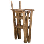 Director's armchair frame Retto solid beech walnut - Image 2