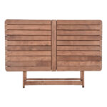 Dining Retto set 5 pcs solid beech wood walnut-grey 120x75x71cm - Слика 3