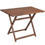 Dining set 5 pcs Retto solid beech wood walnut cloth black-grey 100x60x71cm - Image 3