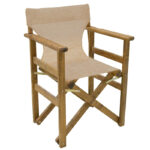 Dining set 5 pcs Retto solid beech wood walnut cloth-beige-ecru 100x60x71cm - Image 2