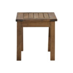 Beach table Retto solid beech wood impregnation walnut 45x40x42cm - Image 3