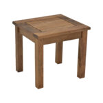 Beach table Retto solid beech wood impregnation walnut 45x40x42cm - Image 4