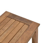 Beach table Retto solid beech wood impregnation walnut 45x40x42cm - Image 5