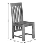 Chair Celine solid wood acacia walnut - Image 6