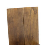 Chair Elora solid wood acacia walnut-black metal - Слика 5