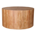 Round table Osiri acacia wood in natural shade D80x45cm