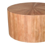 Round table Osiri acacia wood in natural shade D80x45cm - Image 3