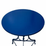 Zappeion Table Noah metallic blue D58x72cm - Слика 2