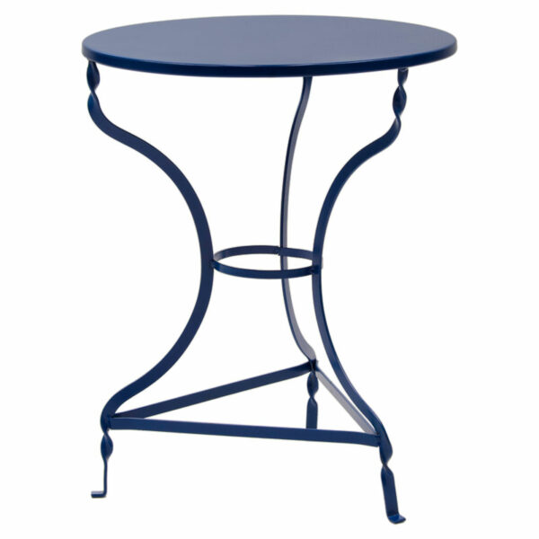 Zappeion Table Noah metallic blue D58x72cm