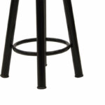 Bar stool Onyx oak wood-metal black gloss D33x77cm - Слика 3