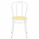 Vienna chair pe rattan beige-metal white - Слика 4