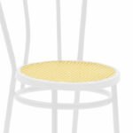 Vienna chair pe rattan beige-metal white - Слика 5