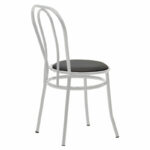 Vienna chair I pu black-metal white - Image 2