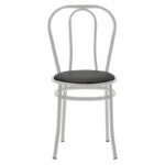 Vienna chair I pu black-metal white - Image 4