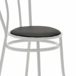 Vienna chair I pu black-metal white - Image 5