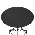 Zappeion Table Noah metallic black D58x72cm - Image 2