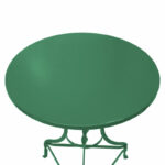 Zappeion Table Noah metallic green D58x72cm - Слика 2