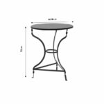 Zappeion Table Noah metallic green D58x72cm - Слика 3